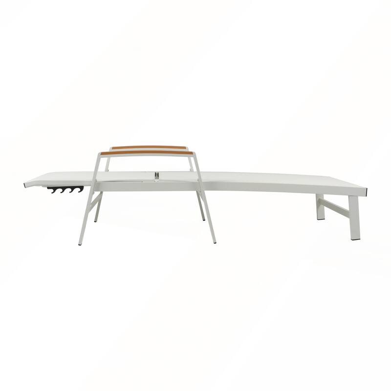 Aluminum Frame Mesh Seating Adjustable Chaise Lounge