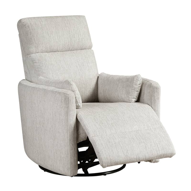 Abbeville 33" Microfiber Manual Swivel Glider Reclining Chair