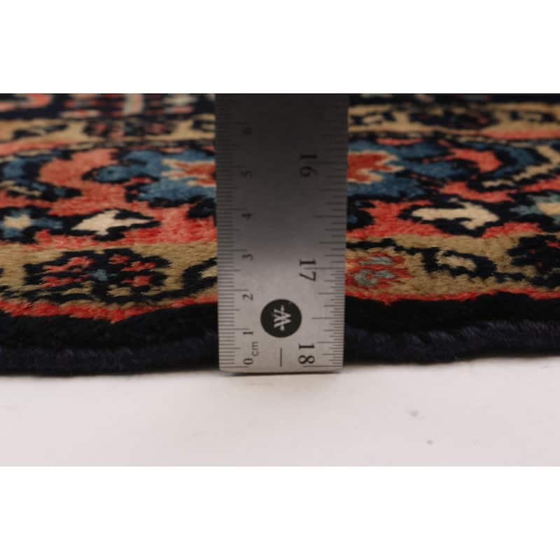 ECARPETGALLERY Hand-knotted Andelz Navy Wool Rug - 4'1 x 6'5