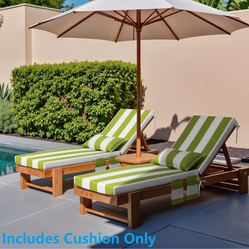 Outdoor Lounge Chair Cushions Patio Chaise Lounge Chair Seat Cushion with Pillow