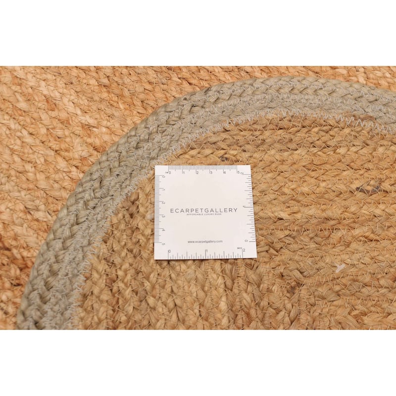 ECARPETGALLERY Flat-Weave Palas Denizli Tan Jute Kilim - 8'0 x 8'0