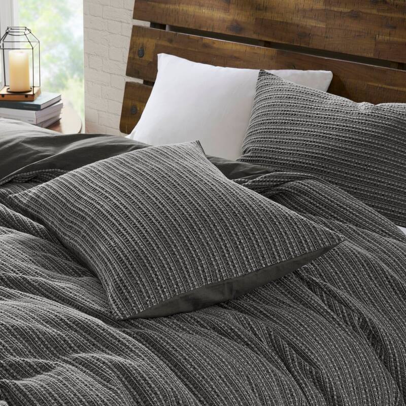 GDF Studio - Rowena Waffle Washed Cotton 3-Piece Comforter Set with Soft Textured Design