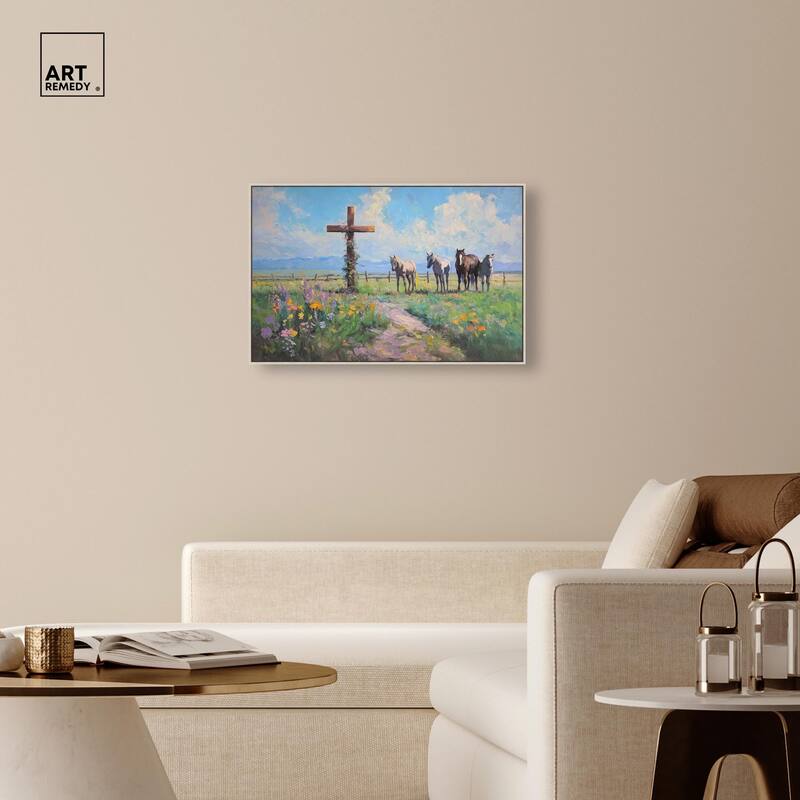 Faithful Pasture Canvas by Art Remedy