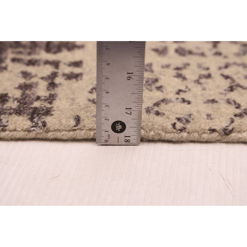 ECARPETGALLERY Hand Loomed Elysian Dark Grey Rug - 8'0 x 9'9