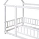 preview thumbnail 24 of 50, Twin Size Wooden Bed House Bed with House Roof Frame
