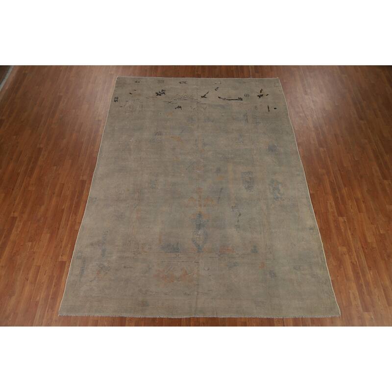 Oushak Oriental Area Rug Handmade Wool Carpet - 8'3"x 11'1"