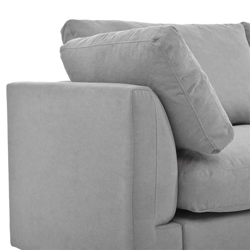 U_STYLE Upholstery Convertible Sectional Sofa,L Shaped Couch