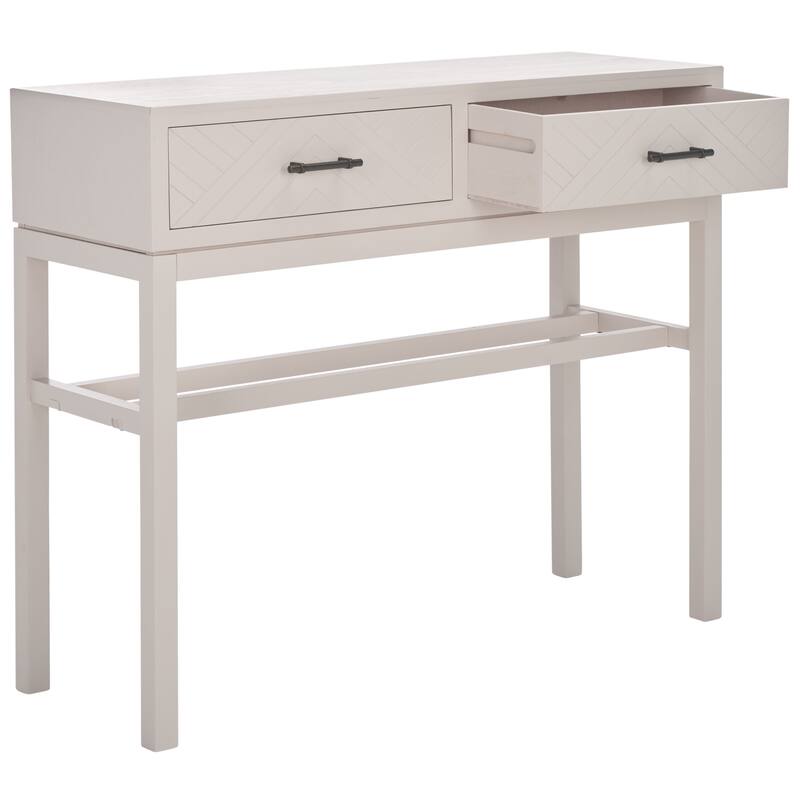 SAFAVIEH Lorraine 2-Drawer Console - 35.5" W x 13" L x 29.5" H - 36Wx13Dx30H