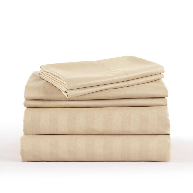 3/4 Pcs Luxury Stripe Bed Sheets Set