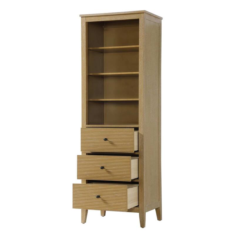 Kensington 16-28 Inch Open Shelving Bath Storage Cabinet