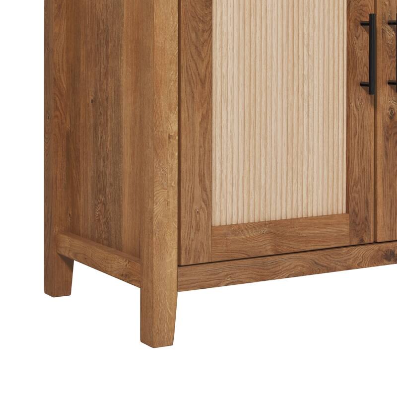 Walker Edison Modern 60-inch Reeded Sideboard with Arched Doors