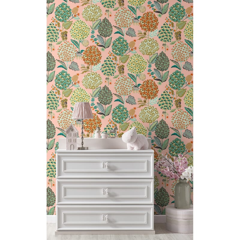 NextWall Blooming Bulbs Peel and Stick Wallpaper