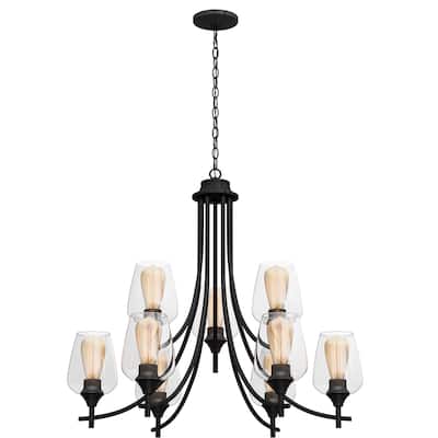 Moasis 9 Lights Hanging Adjustable Chandelier