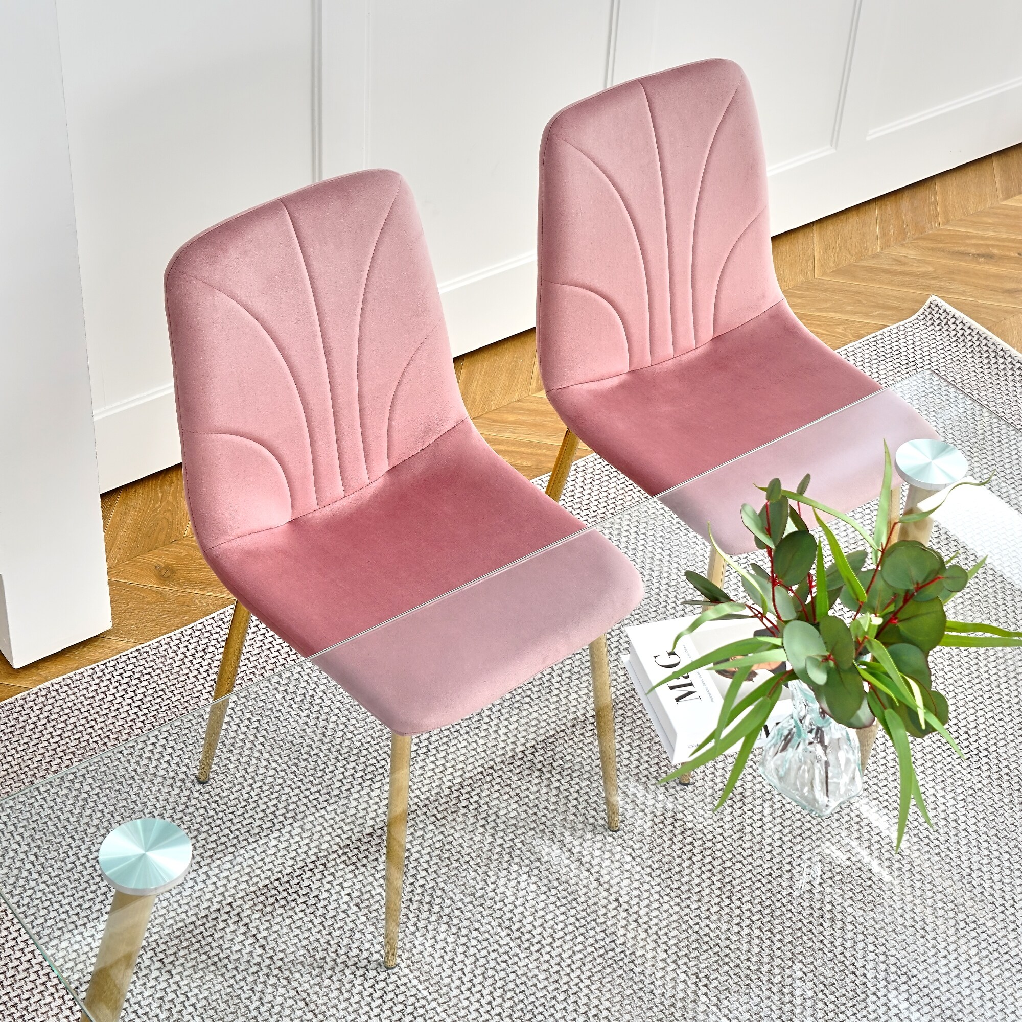 Light pink hotsell chair for bedroom