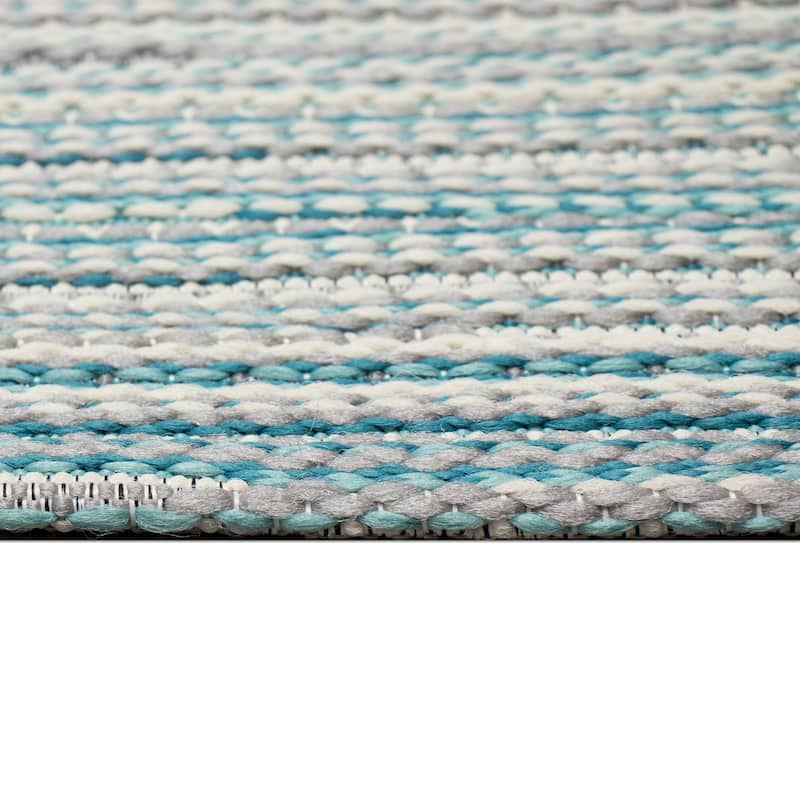 Liora Manne Miranda Tweed Stripe Indoor/Outdoor Rug