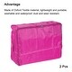 2pcs Clothes Storage Bags, 20.9'' Length Closet Organizer Bag, Rose Red 