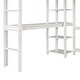 preview thumbnail 7 of 7, Full Loft Bed Pine Kids Bed with Desk Shelves and Ladder, White