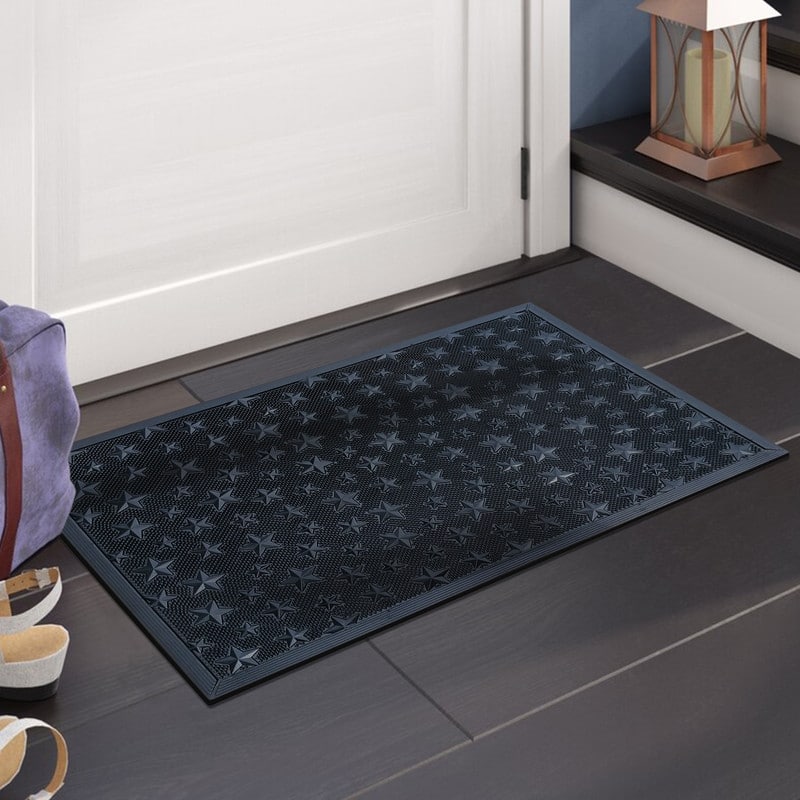 A1HC Rubber Pin Indoor Outdoor Entrance Door Mat, Fun Designed Floor Mat