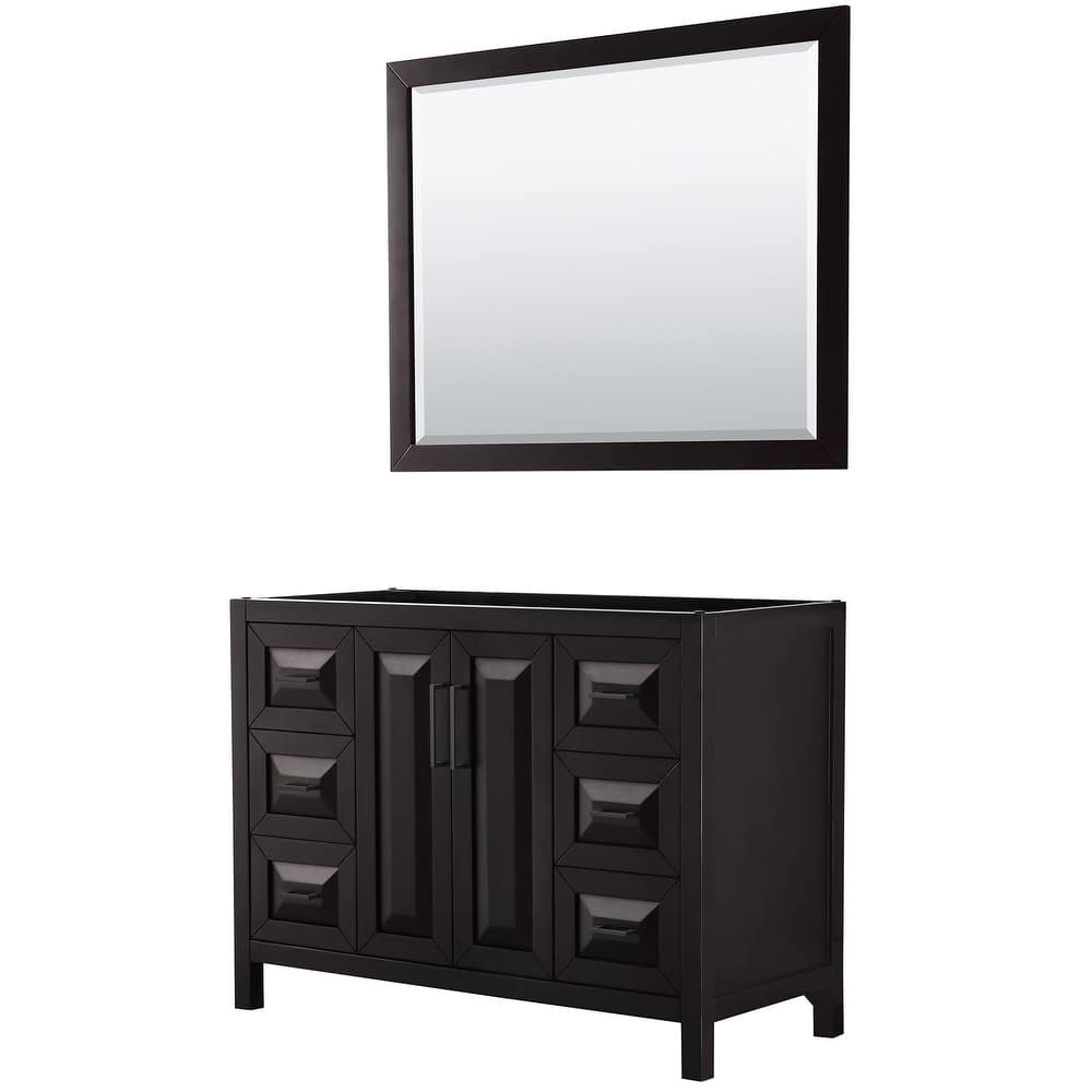 Daria 48-inch Single Vanity, No Top, 46-inch Mirror