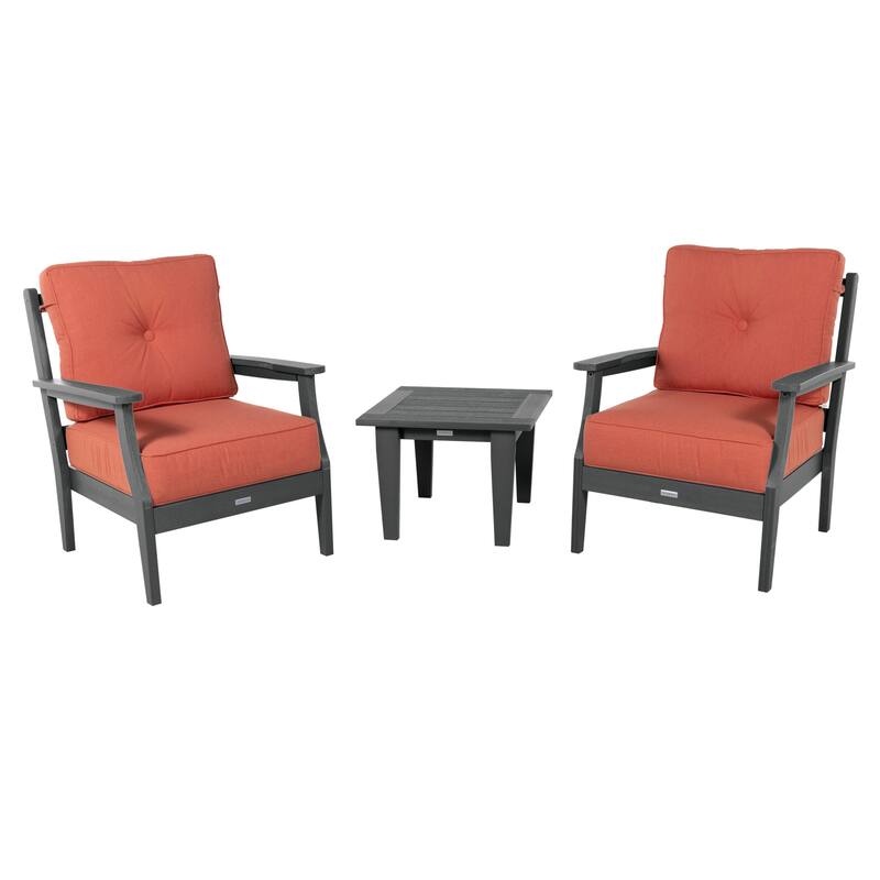 HIGHWOOD Lehigh 3-Piece Deep Seating Chair Set - Canvas Persimmon