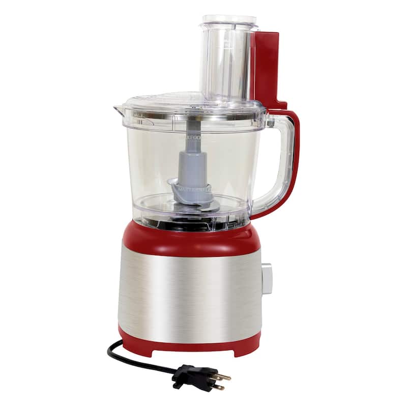 Kenmore 11-Cup Food Processor and Vegetable Chopper, Red & Silver