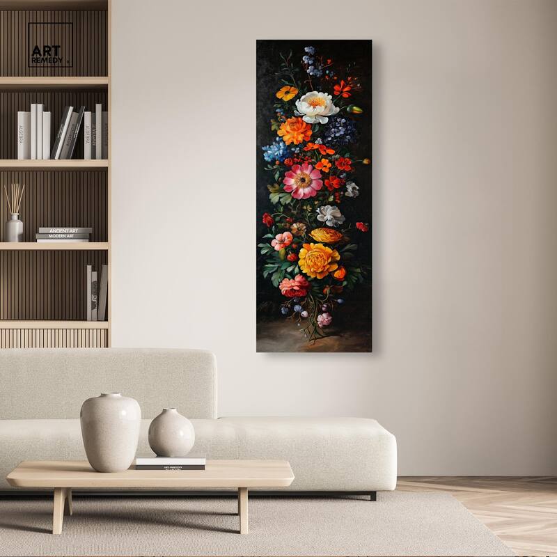 Botanical Rhapsody II Panoramic Canvas by Art Remedy, Gallery Wrapped