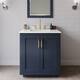 Option Dark Blue / White Quartz Top / Brushed Gold