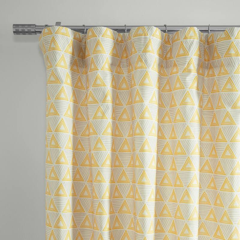 Exclusive Fabrics Textured Cotton Printed Curtains for Bedroom and Living room (1 Panel)