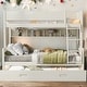 preview thumbnail 2 of 18, Wood Twin over Full Bunk Bed with Storage Shelves and Twin Size Trundle