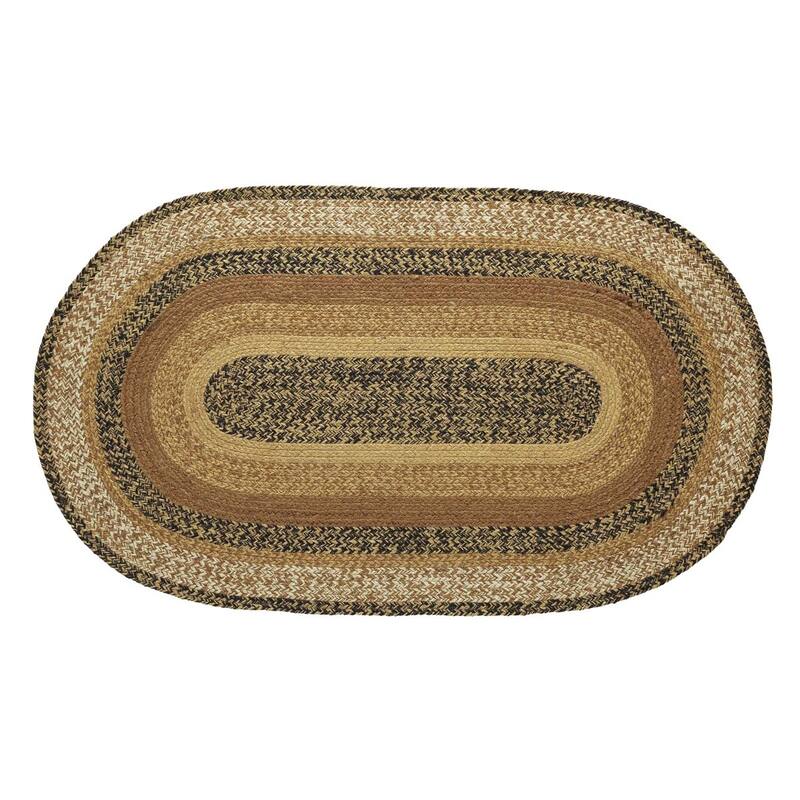 Kettle Grove Jute Rug Oval w/ Pad 24x36 - 2' x 3' Oval