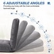 preview thumbnail 3 of 9, Folding Padded Floor Chair with with Adjustable Backrest for Lounge Meditation or Gaming
