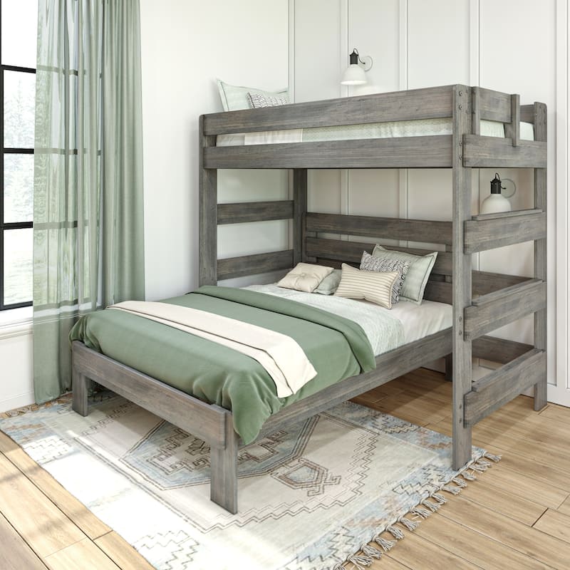 Max and Lily Farmhouse Twin over Full L Shaped Bunk Bed