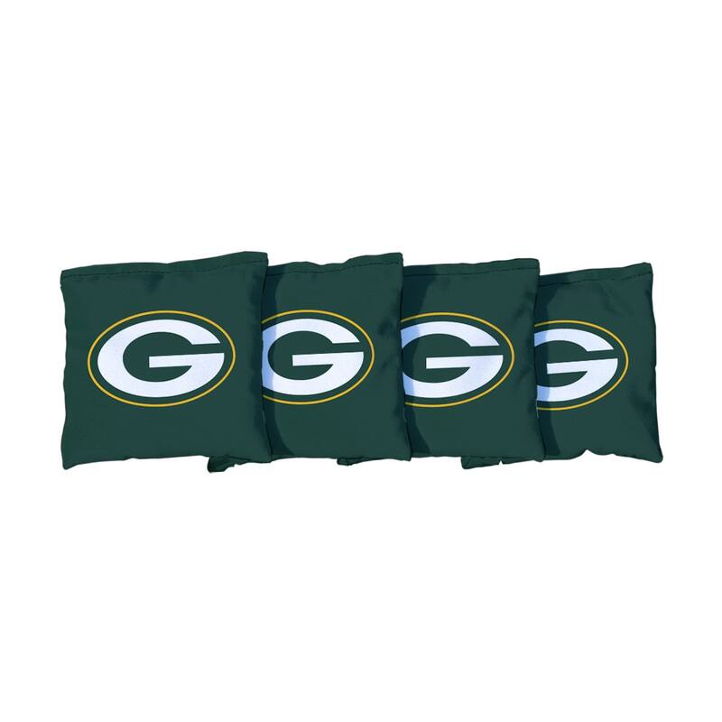 Green Bay Packers NFL Football Green Cornhole Bags - Corn Filled