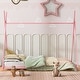 preview thumbnail 25 of 32, Twin Size Metal House Platform Bed with Triangle