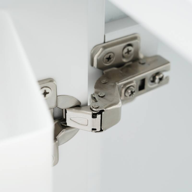 30 in. W x 18.3 in. D x 34 in. H Single Sink Freestanding Bath Vanity in White with White Ceramic Sink
