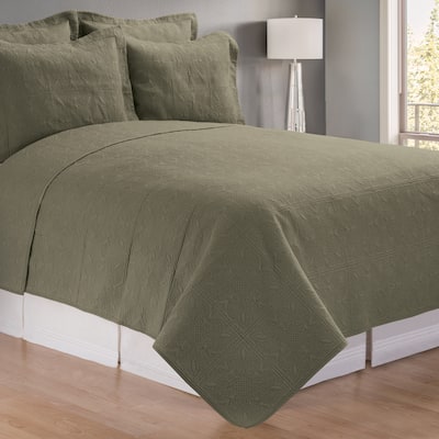 Sage King Matelasse Quilt