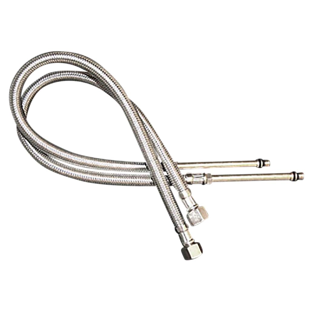 Faucet Supply Lines Stainless Pair Steel 19.5" Bathroom Kitchen Faucet Connector Renovators Supply - N/A