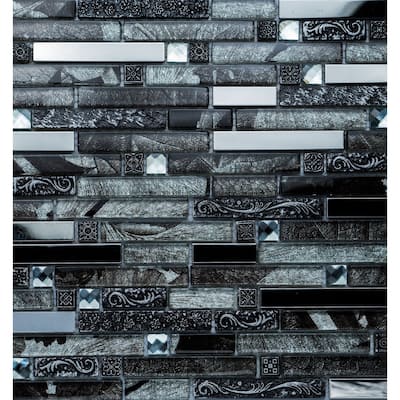 Victory Brick 1x3 Glass Linear Mosaic Tile - Wall, Backsplash
