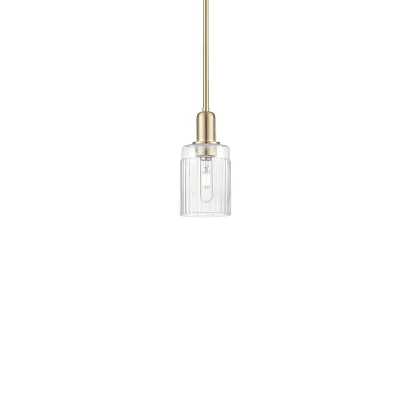 Innovations Lighting 716-1S-10-5 Hadley Pendant Hadley 5" Wide Mini - Champagne Bronze / Clear