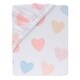 preview thumbnail 3 of 3, Bedtime Originals Rainbow Hearts White/Peach/Purple Baby Fitted Crib Sheet