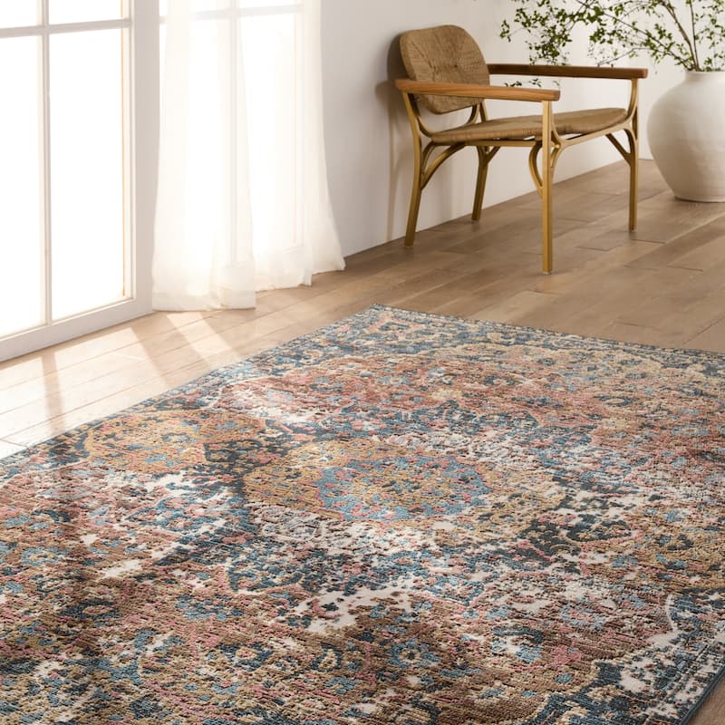 Akela Indoor/ Outdoor Medallion Area Rug
