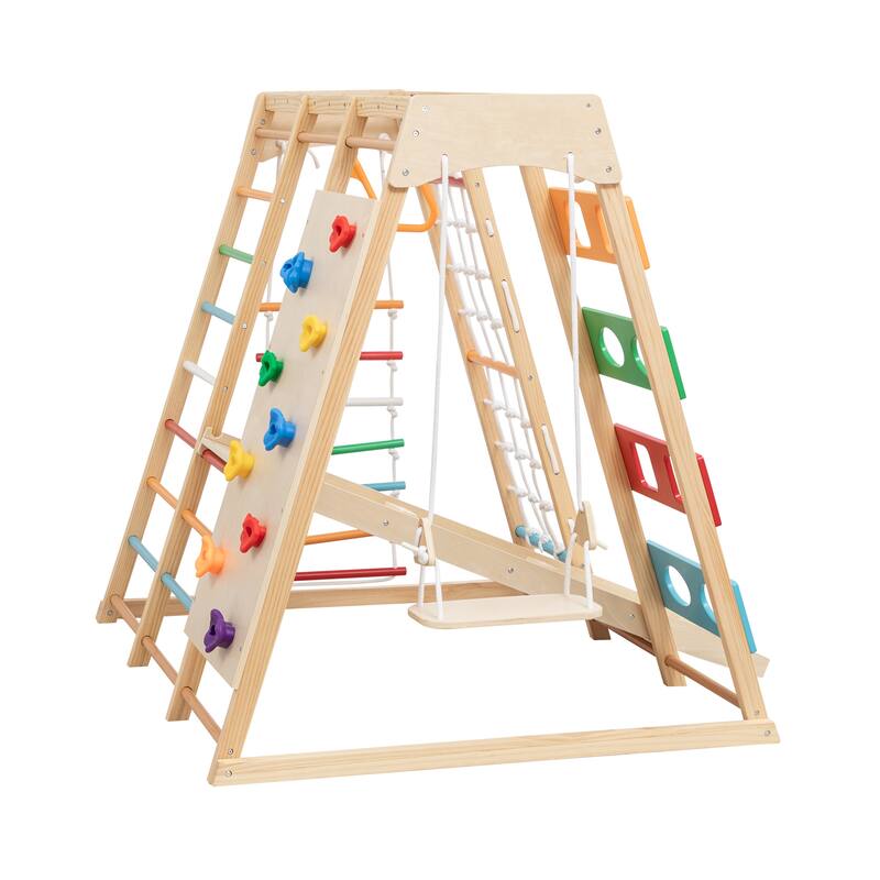 2-in-1 Slide & Climb Set, 9-in-1 Outdoor Playset for Motor Skills, Fun & Safe Play