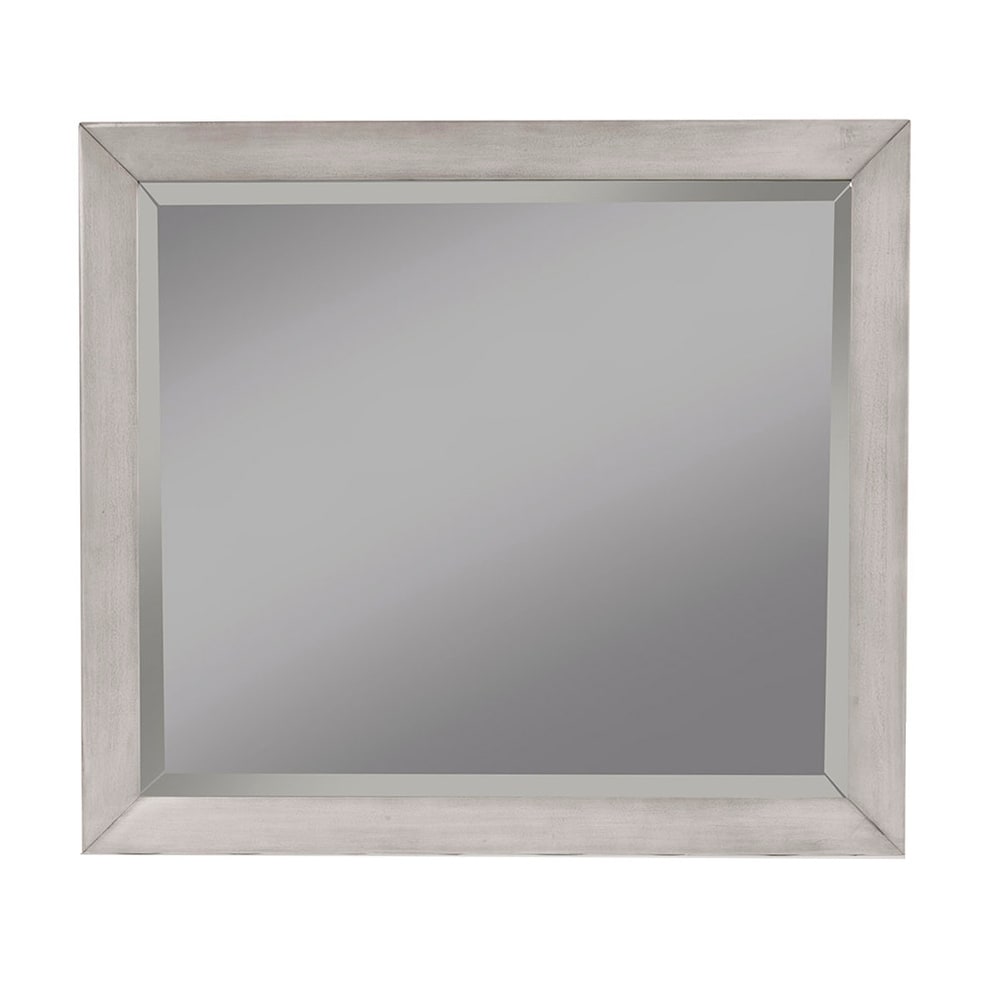 Alpine Furniture Flynn Mid Century Modern Wood Bedroom Mirror In Gray Grey On Sale Overstock 31747112