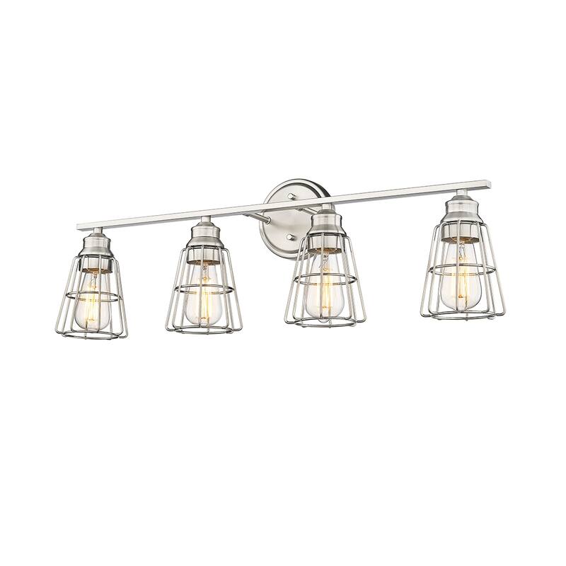 Millennium Lighting 4 Light Bathroom Vanity Fixture with Metal Shade