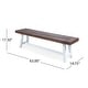 preview thumbnail 13 of 23, Carlisle Acacia Wood Outdoor Benches by Christopher Knight Home
