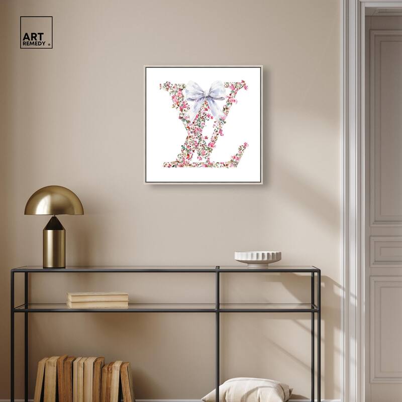 Makes Me Believe Bow Canvas by Art Remedy
