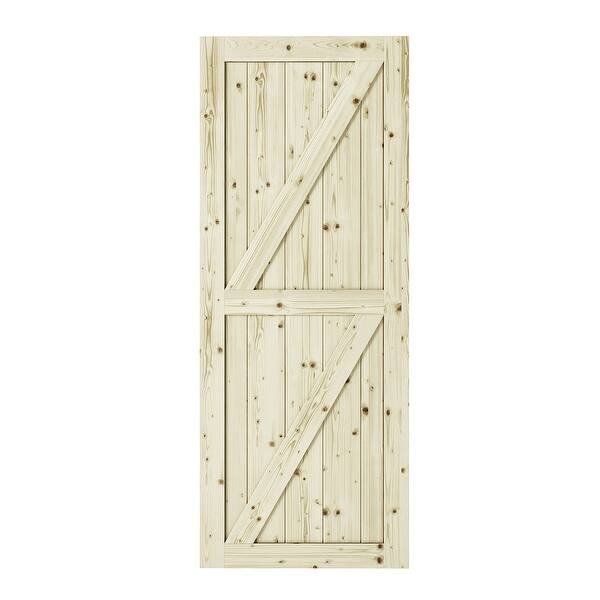 Shop Full Check Barn Door 37 In Double Z Brace Overstock 28572515