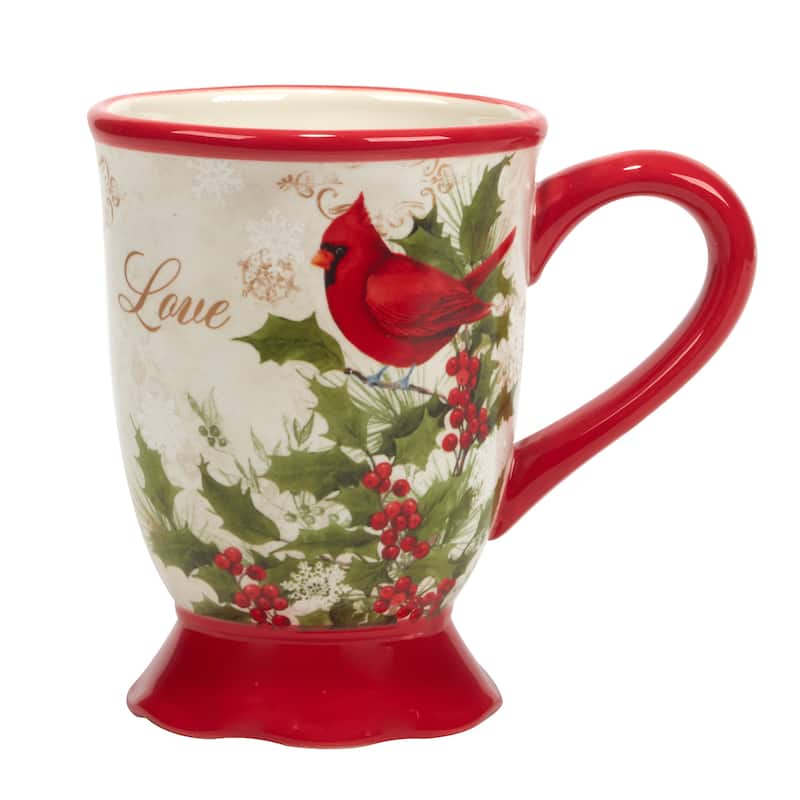 Certified International Winter's Medley 16 oz. Mugs, Set of 4