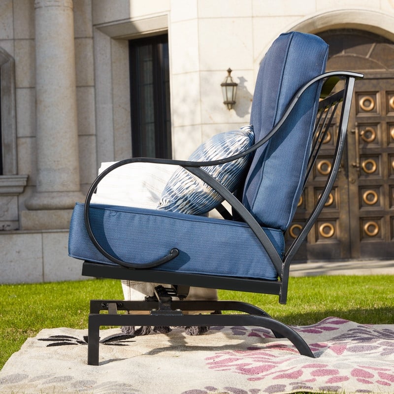 Patio Festival Outdoor Cushioned Rocking-Motion Chair