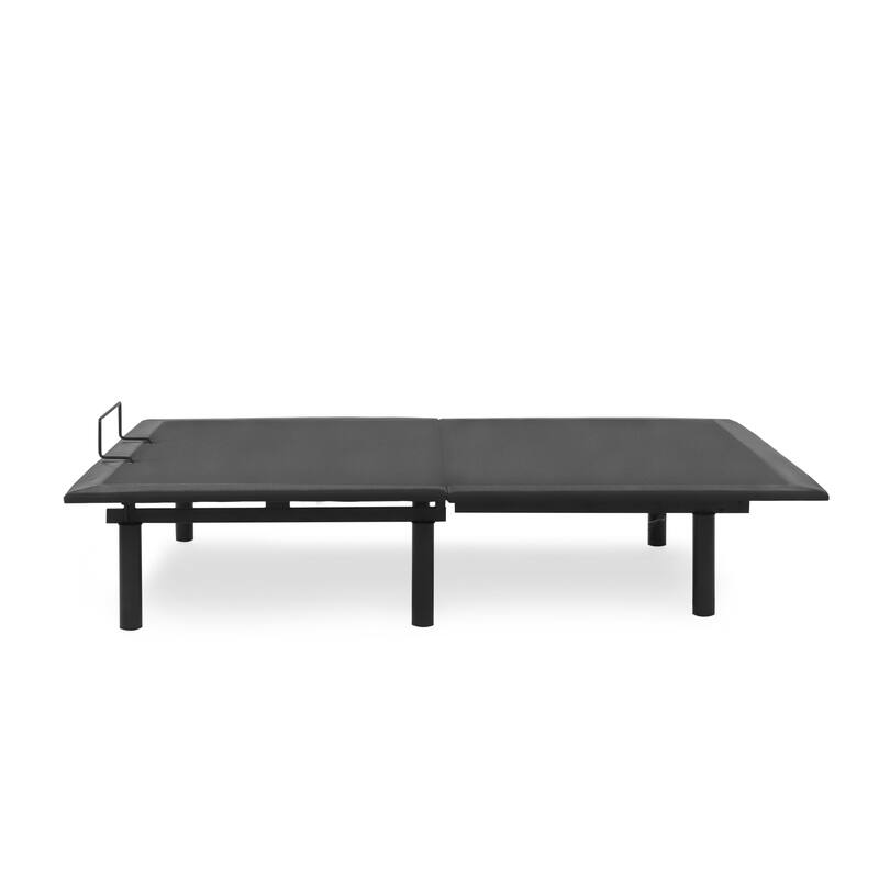 Prutent Contemporary Black Metal Adjustable Remote Controlled Bed Frame